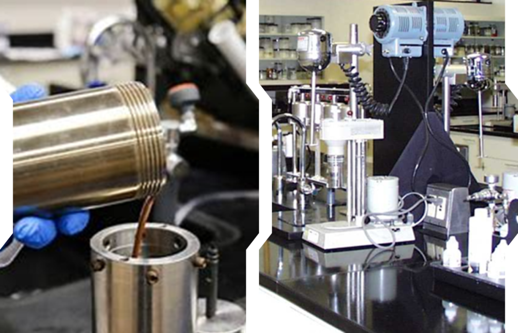 An image of a lab with chemicals being poured